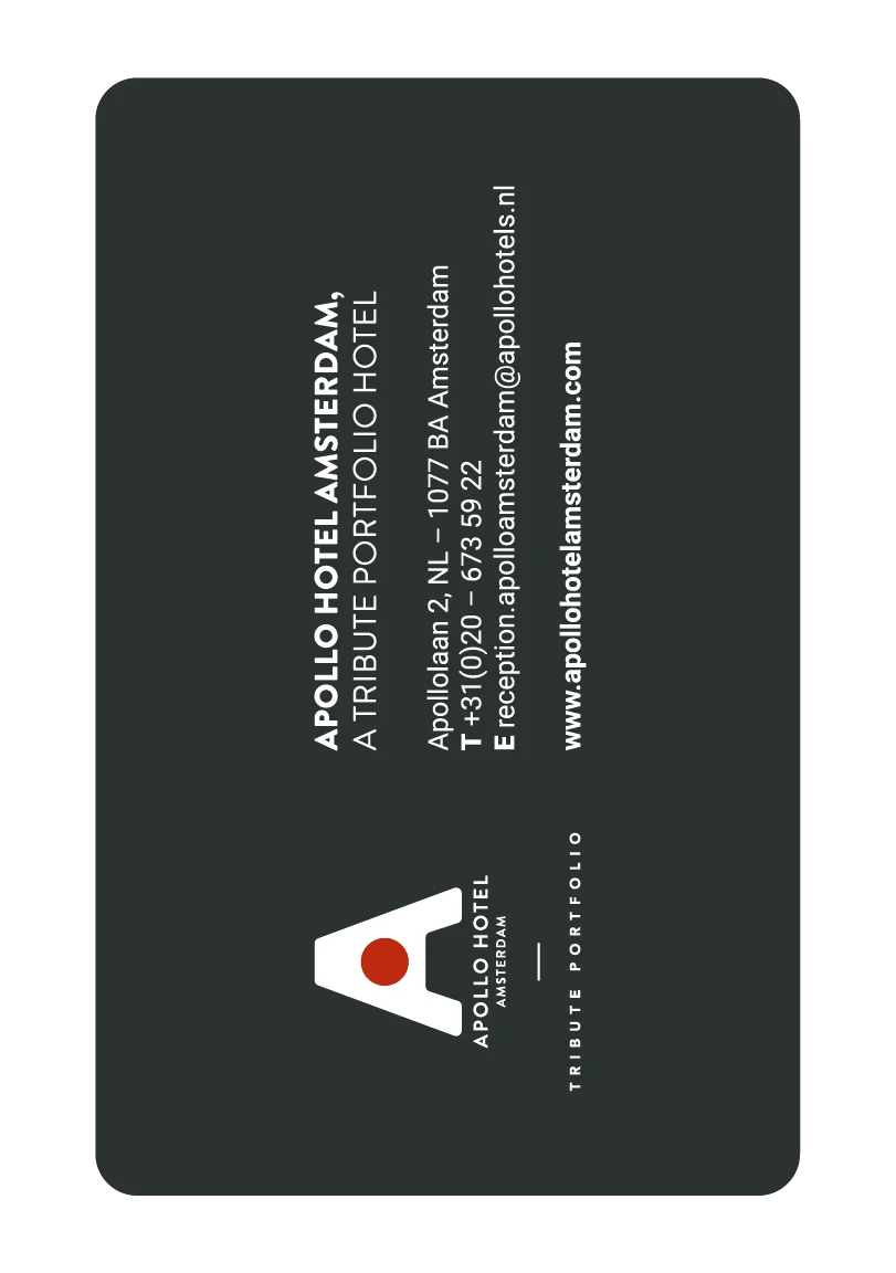 Apollo Hotel Amsterdam RPVC Card