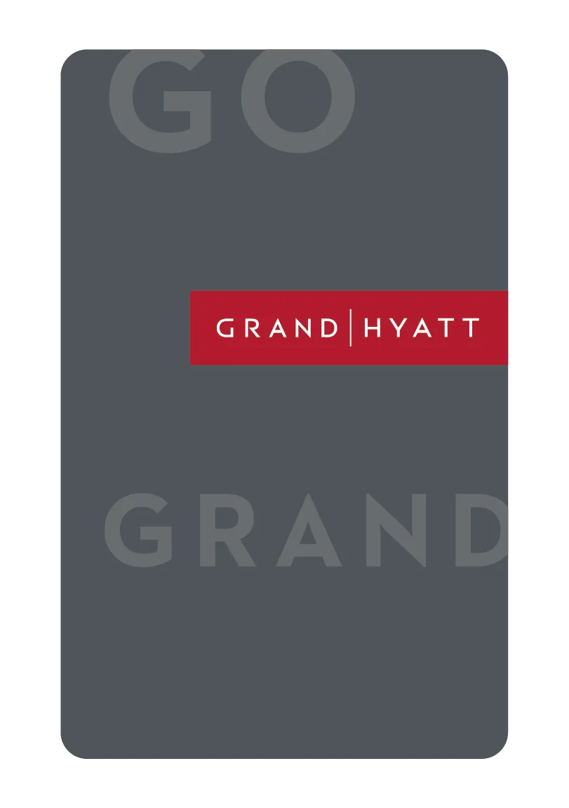 Custom printed Grand Hyatt hotel key card