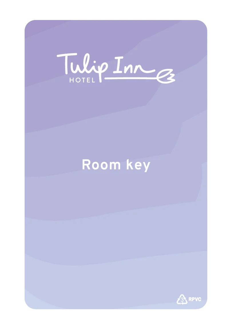 Tulip Inn Purple RPVC Card