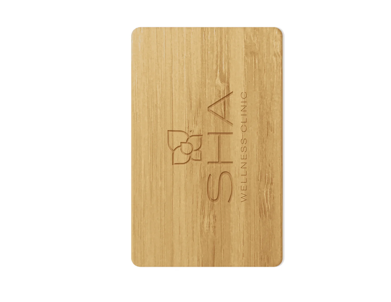 SHA Wellness SPA Ahşap RFID Kapı Kartı