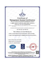 ISO 14001:2015 environmental management system certificate for PrintPlast RFID card production