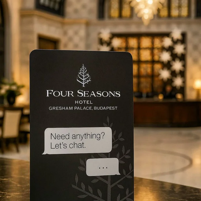 Four Seasons Gresham Palace Budapest wooden key card