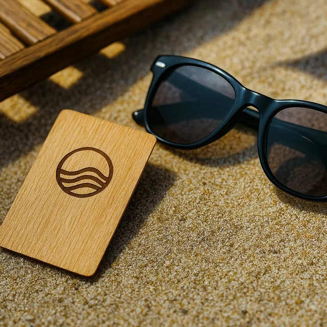 FSC-certified wooden RFID hotel key cards