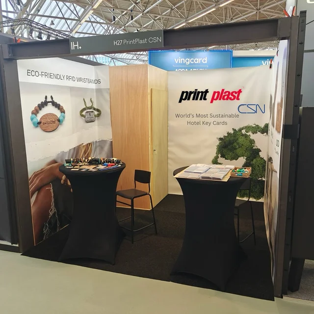 Independent Hotel Show Amsterdam exhibition booth with eco-friendly products