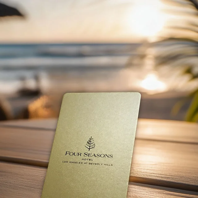 PVC-free POH Bio key card with glitter gold print