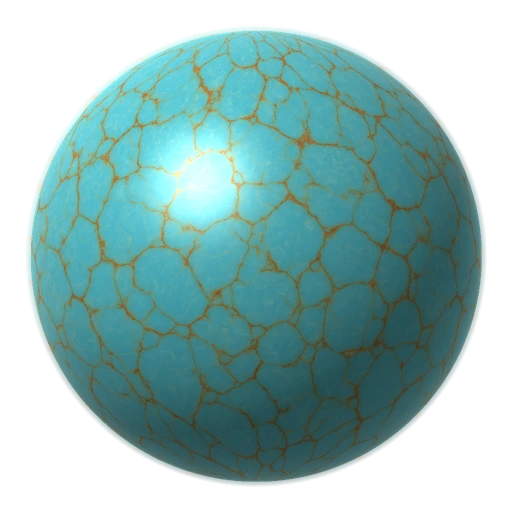 Turquoise bead — a material option for PrintPlast favor bands